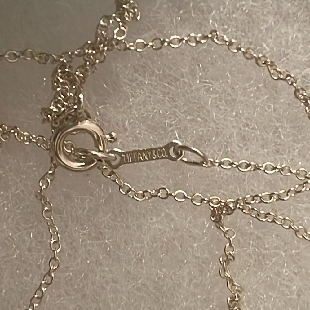 Tiffany & Co Elsa Peretti's Bean Necklace 18 mm- Authentic - Picture 7 of 9